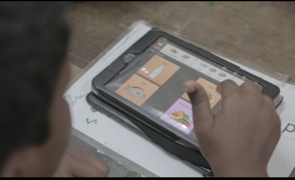 Avaz AAC used in a classroom